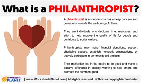 Philanthropist .